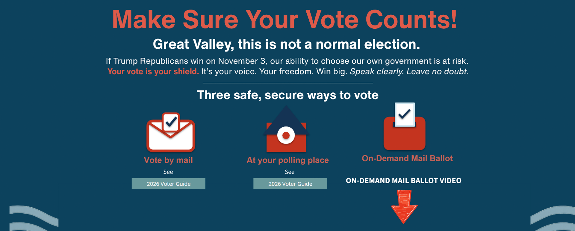 mAKE sURE yOUR vOTE COUNTS